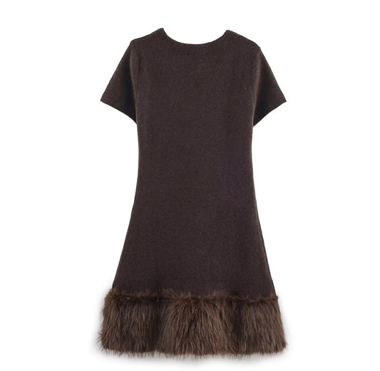 Hazel Feather Knit Dress