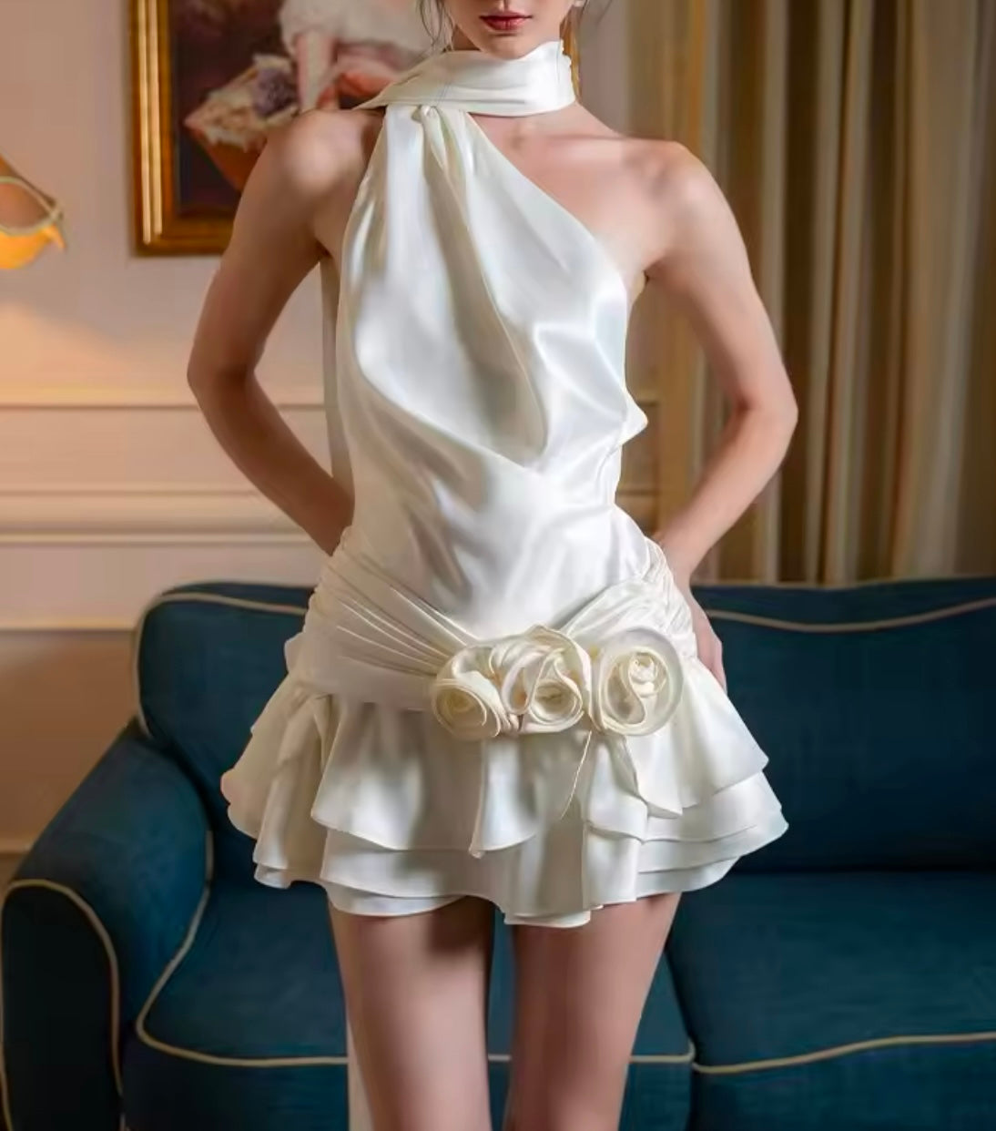 Fleur Satin Dress