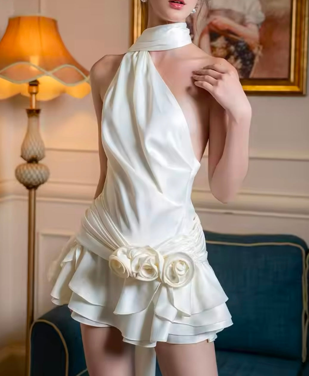 Fleur Satin Dress