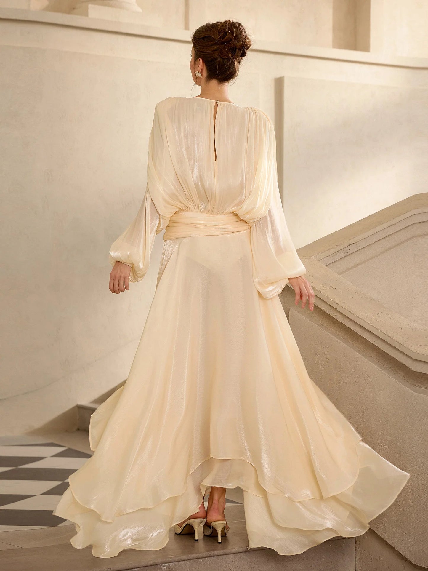 Luciana Satin Maxi Dress