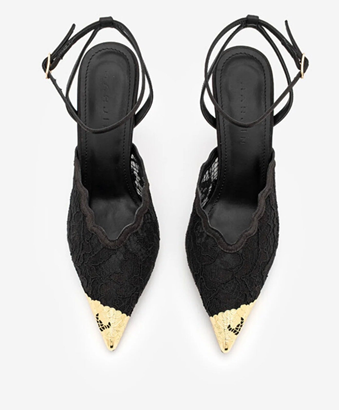Lace Slingback Heels