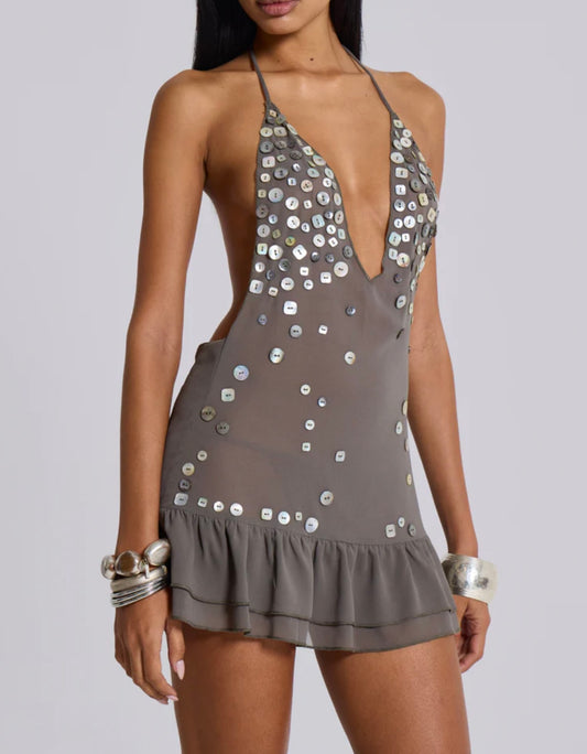 Smoky Grace Mini Dress