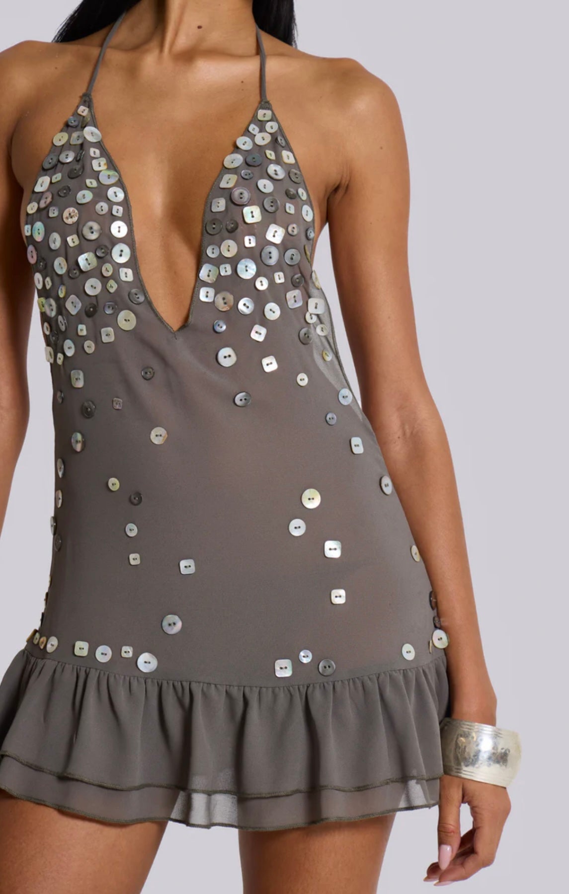 Smoky Grace Mini Dress