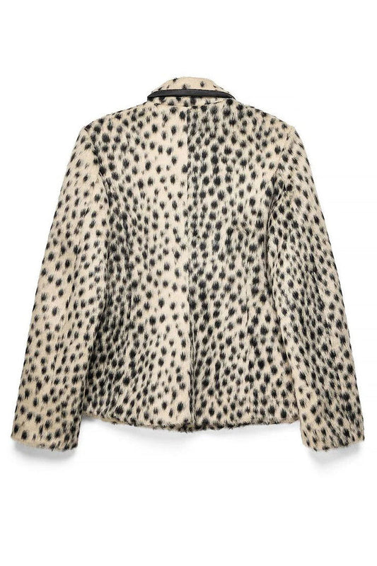 Leopard Faux-Fur Jacket