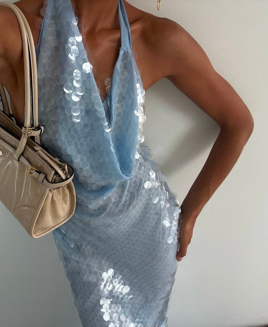 Château Bleu Maxi Dress