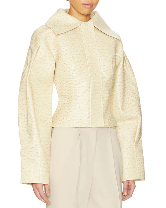 Élise Textured Collar Jacket