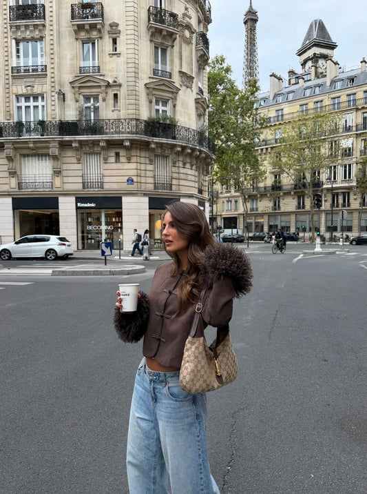 Colette Faux Fur Cuff Jacket