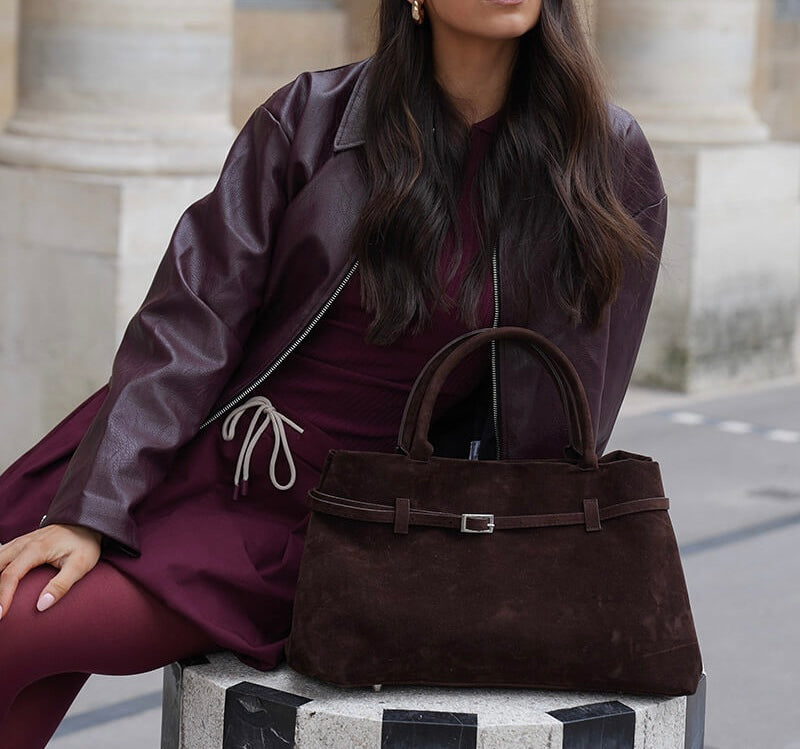 Edge Suede Bag
