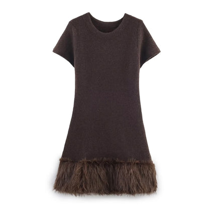 Hazel Feather Knit Dress
