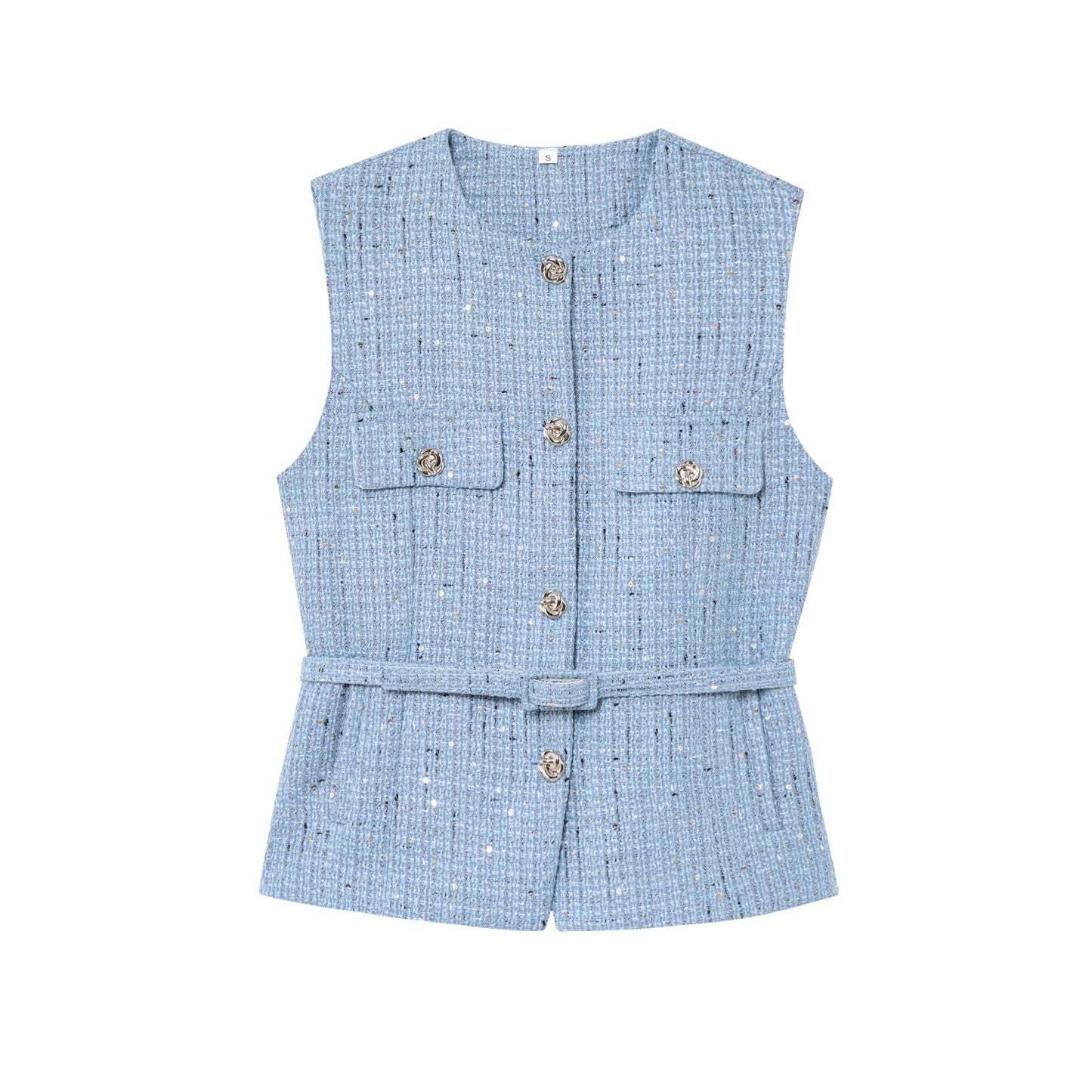 Gürtelweste Tweed