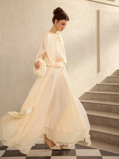 Luciana Satin Maxi Dress