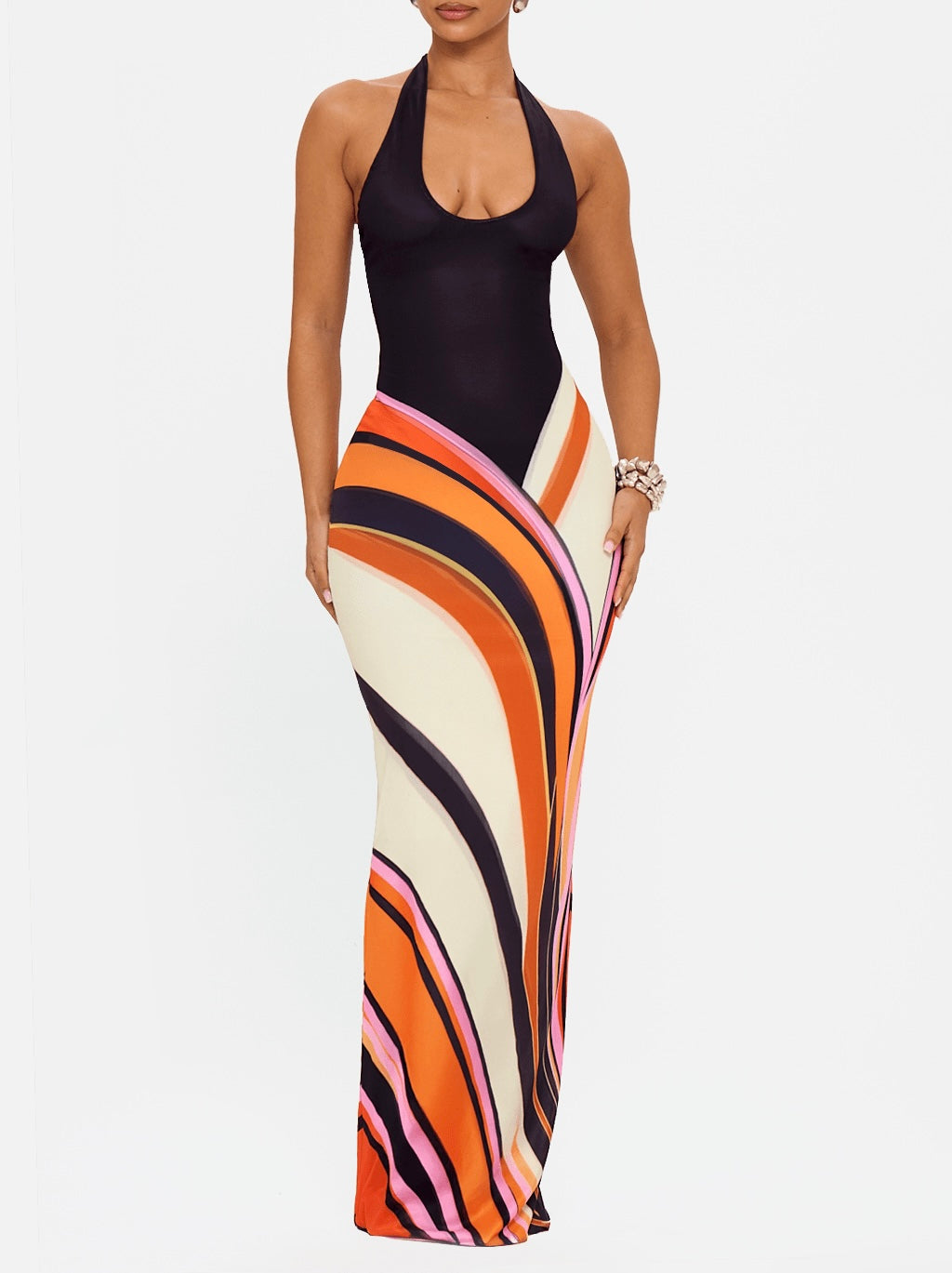 Solare Swirl Maxi Dress