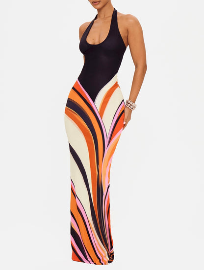 Solare Swirl Maxi Dress
