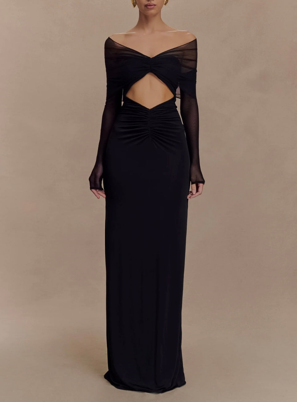 Layal Mesh Maxi Dress