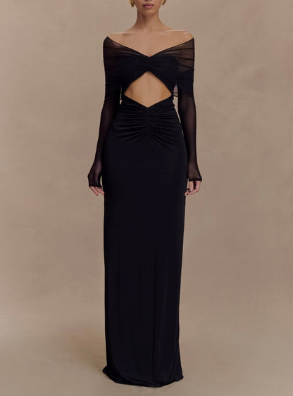 Layal Mesh Maxi Dress