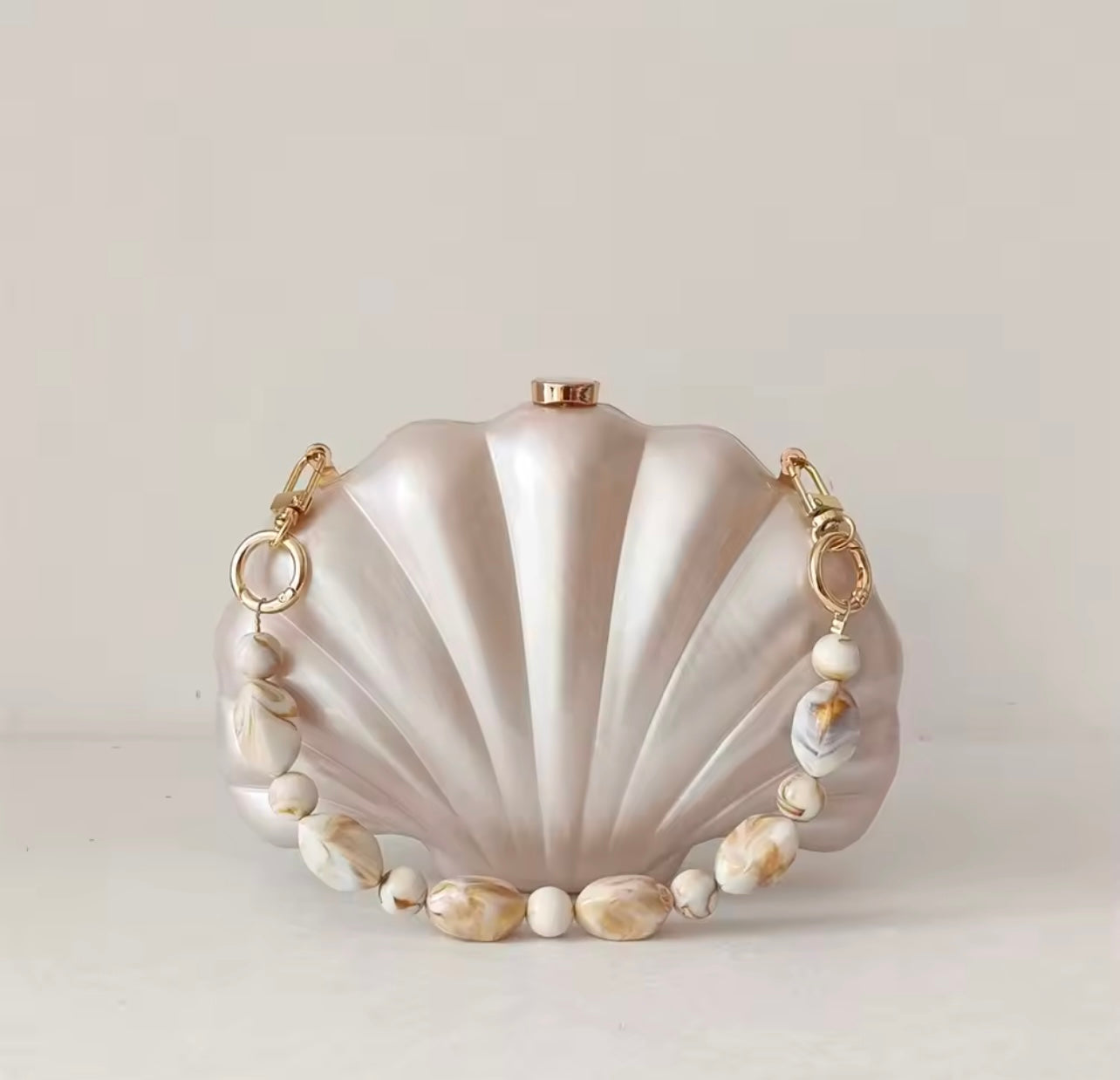 Ocean Pearl Shell Clutch