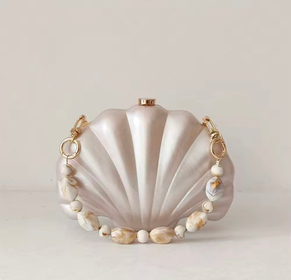 Ocean Pearl Shell Clutch