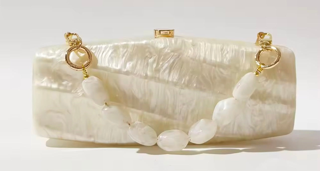 Lumina Pearl Clutch