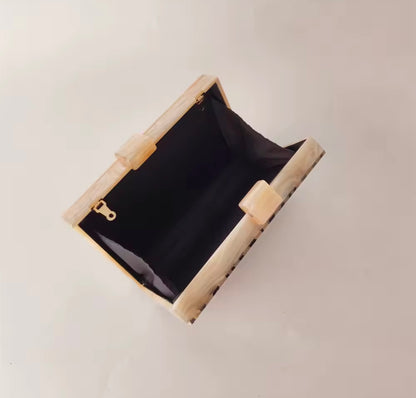 Zebra Prism Clutch