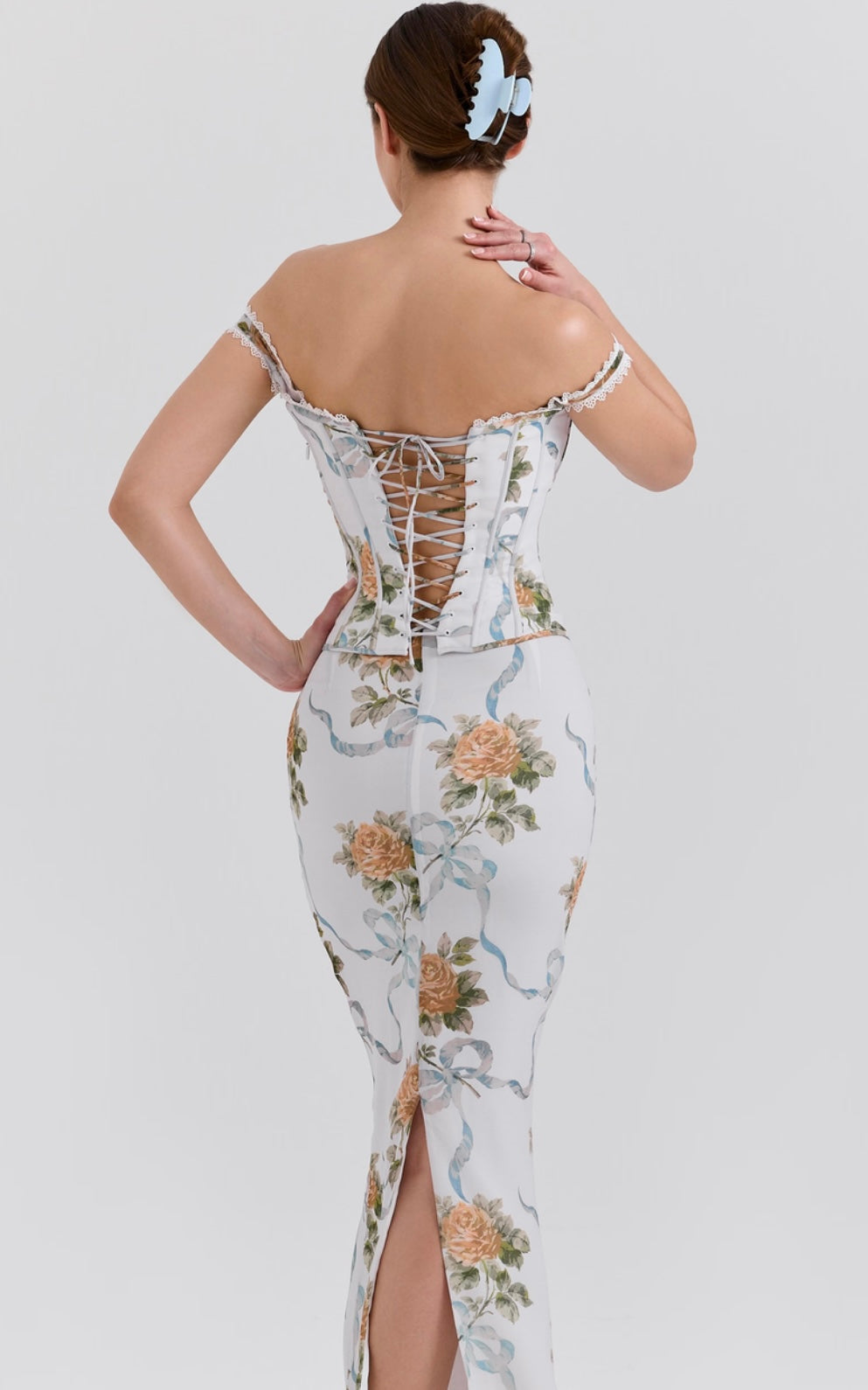 Bardot Midi Corset Dress