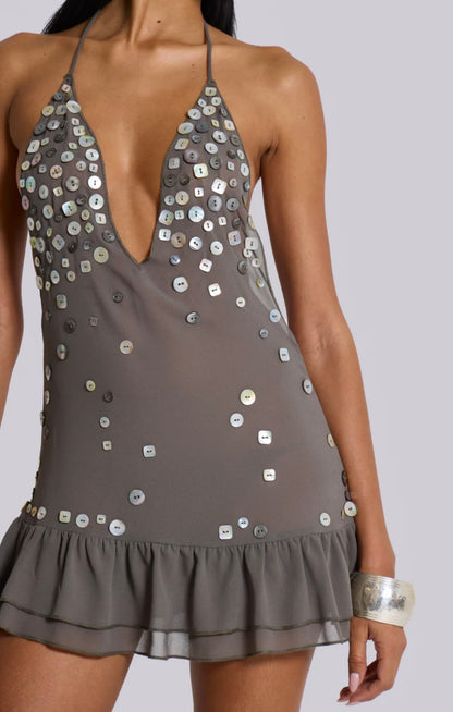 Smoky Grace Mini Dress