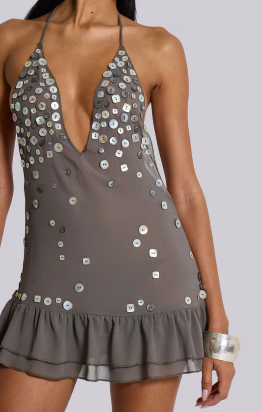 Smoky Grace Mini Dress