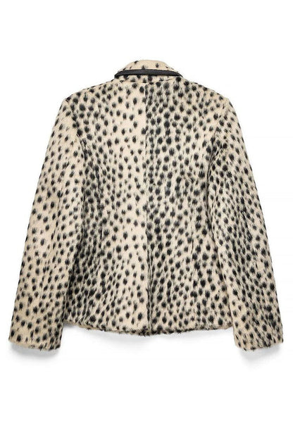Leopard Faux-Fur Jacket