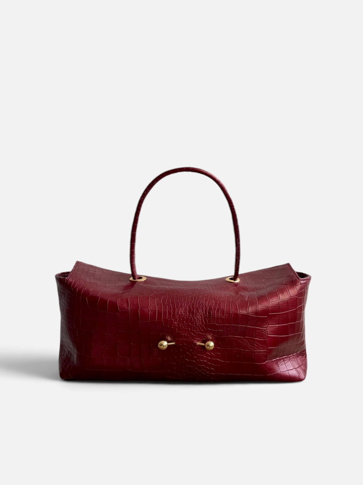 Croc Leather Bag