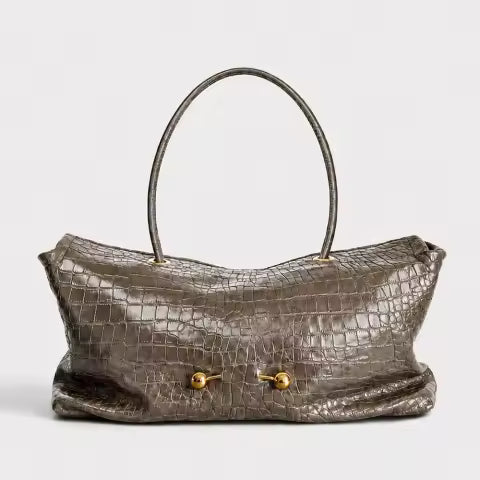 Croc Leather Bag