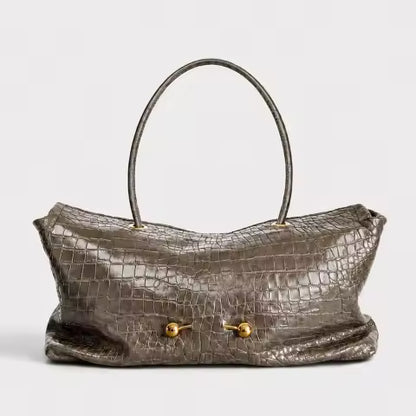 Croc Leather Bag