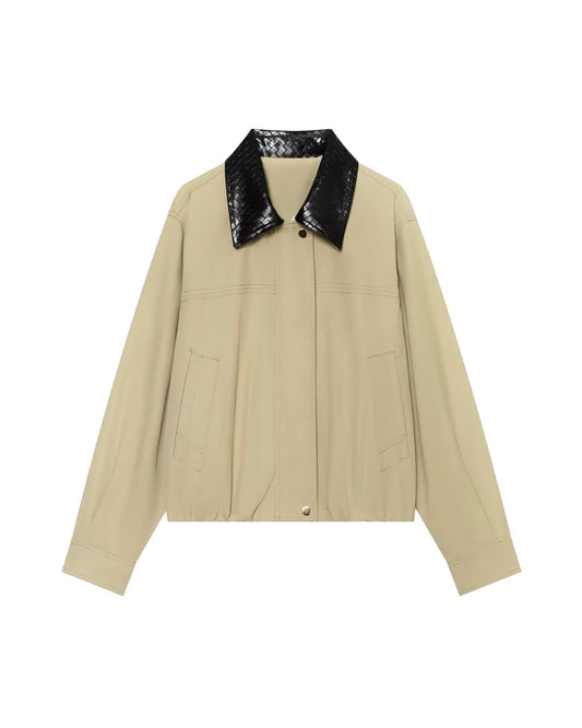 Valentina Contrast Collar Jacket