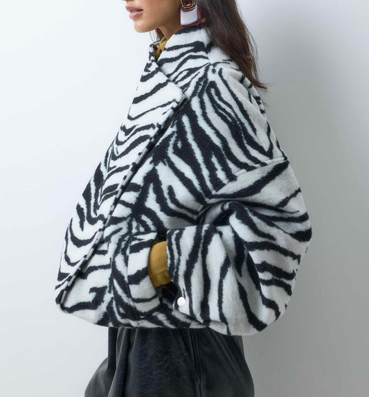 Zebra Oversized Jacket
