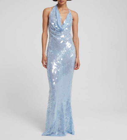 Château Bleu Maxi Dress