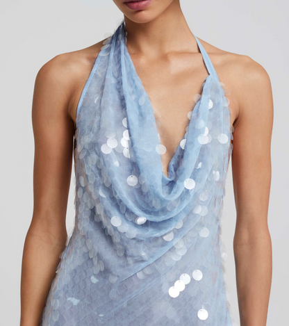 Château Bleu Maxi Dress