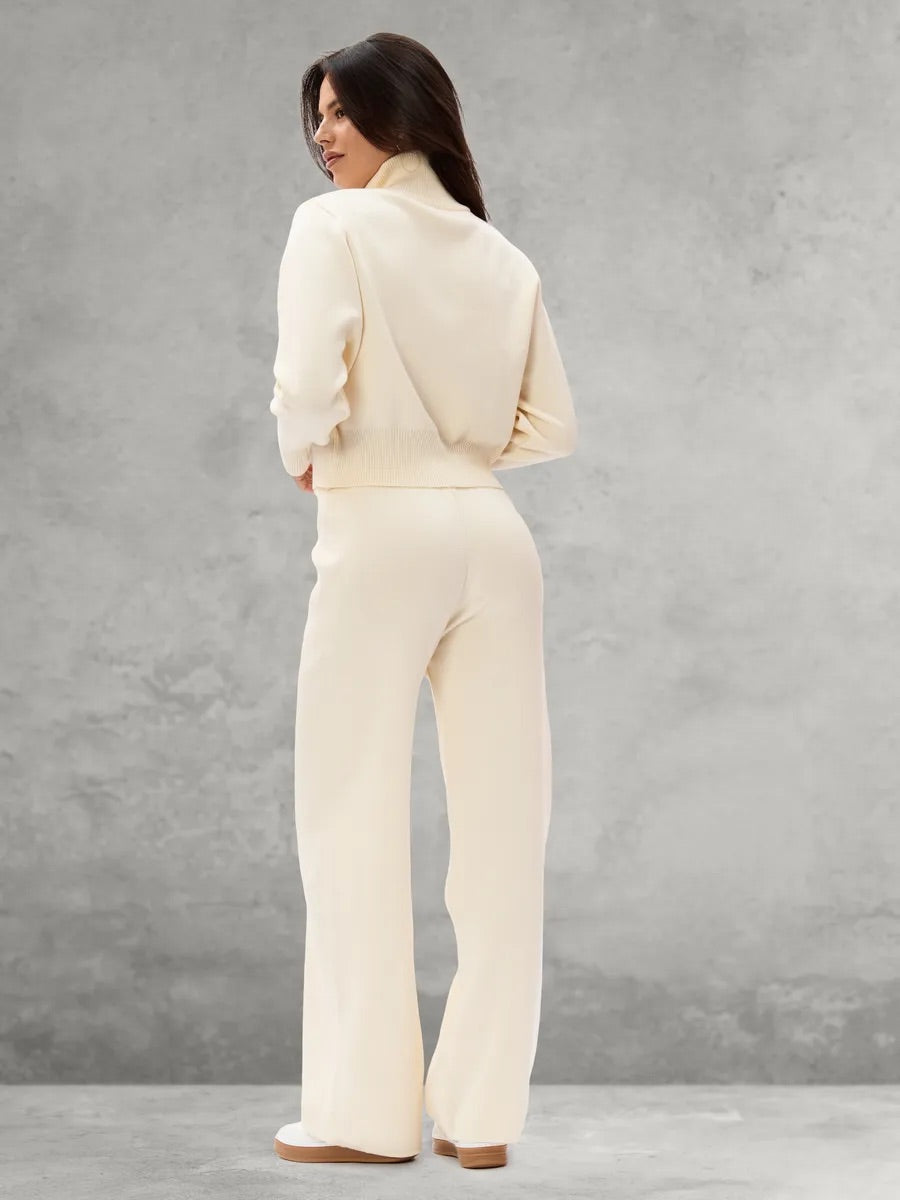 Zip-Up Knit Set