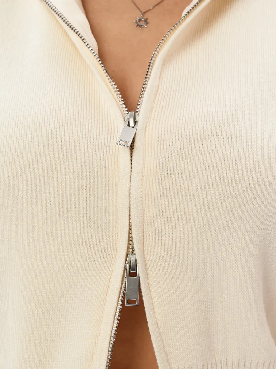 Zip-Up Knit Set