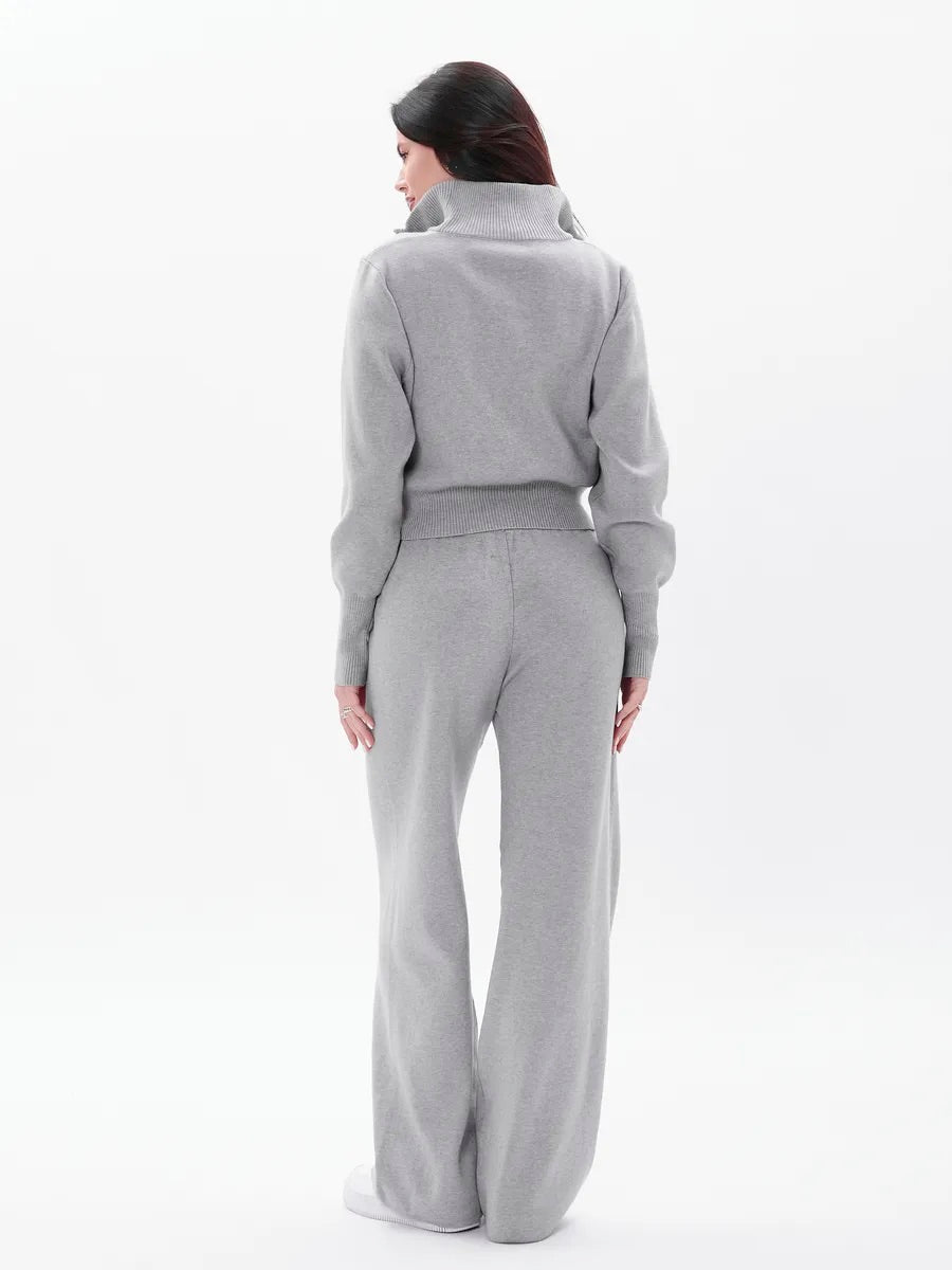 Zip-Up Knit Set
