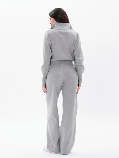 Zip-Up Knit Set