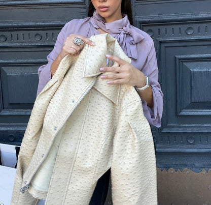 Élise Textured Collar Jacket