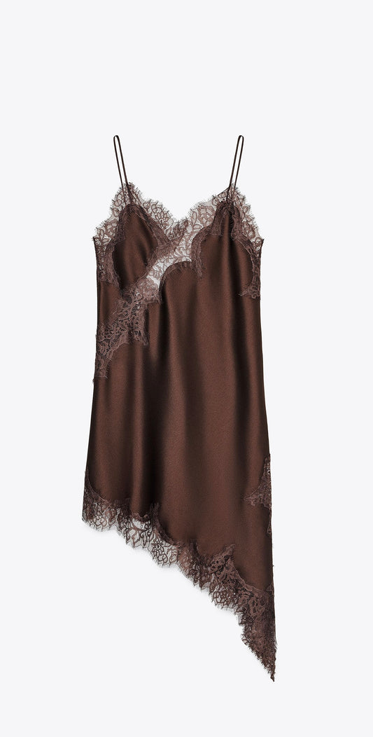 Satin slip dress