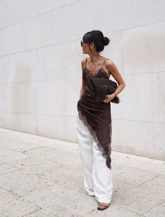 Satin slip dress