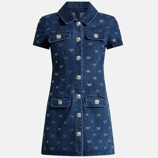 Bow Denim Dress