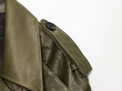 Olive Essence Biker Jacket