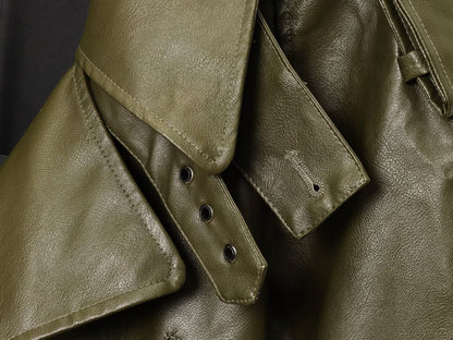 Olive Essence Biker Jacket
