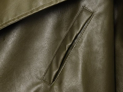 Olive Essence Biker Jacket
